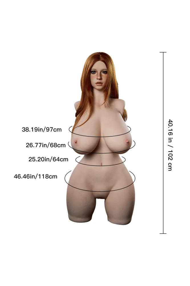 102cm/3ft4 M-cup Silicone Sex Doll Torso – Marina (Erovenus Max Series) [In Stock US, CA, EU &amp; AU | Fast Shipping] view 2