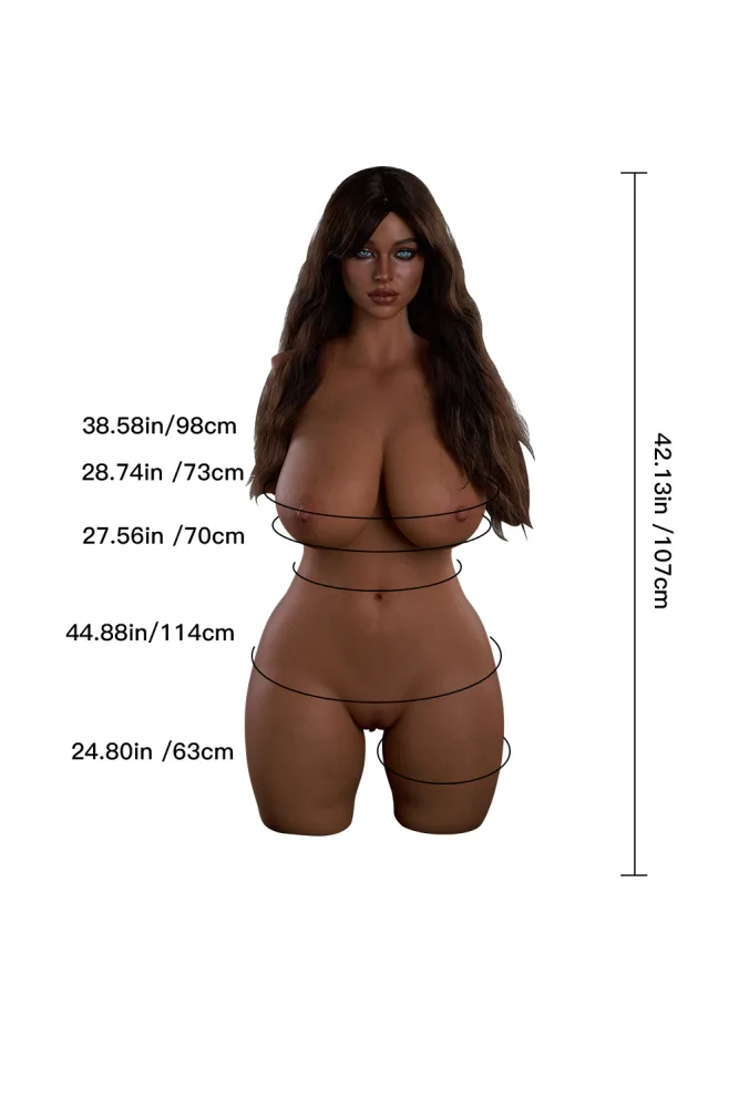 107cm/3ft6 I-cup Silicone Sex Doll Torso – Roxy (Erovenus Max Series) [In Stock US, CA, EU & AU | Fast Shipping] view 2