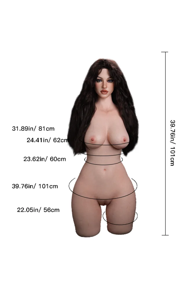 101cm/3ft4 F-cup Silicone Sex Doll Torso – Cecilia (Erovenus Max Series) [In Stock US, CA, EU &amp; AU | Fast Shipping] view 2