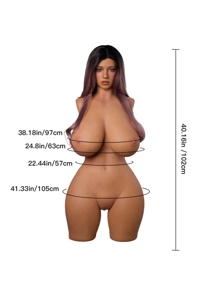 102cm/3ft4 M-cup Silicone Sex Doll Torso – Phoebe (Erovenus Max Series) [In Stock US, CA, EU &amp; AU | Fast Shipping] view 2