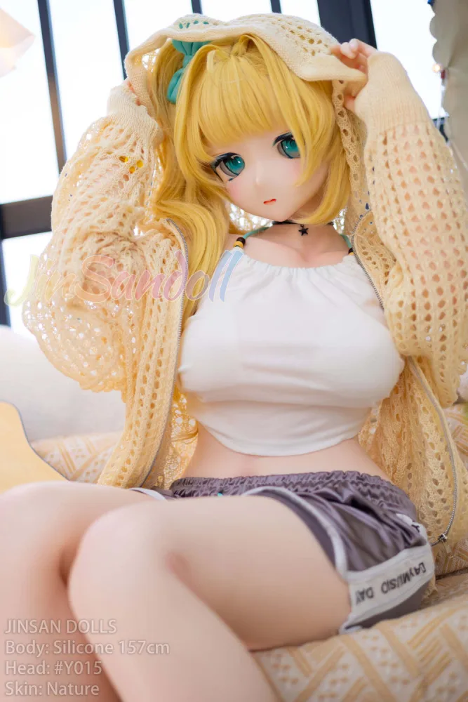 157cm/5ft2 B-cup Anime Sex Doll TPE Body with PVC Head – Y015