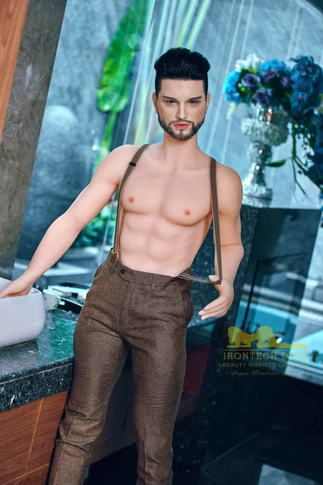 162cm/5ft4 Male Silicone Head Sex Doll – Kevin (White Skin) view 3