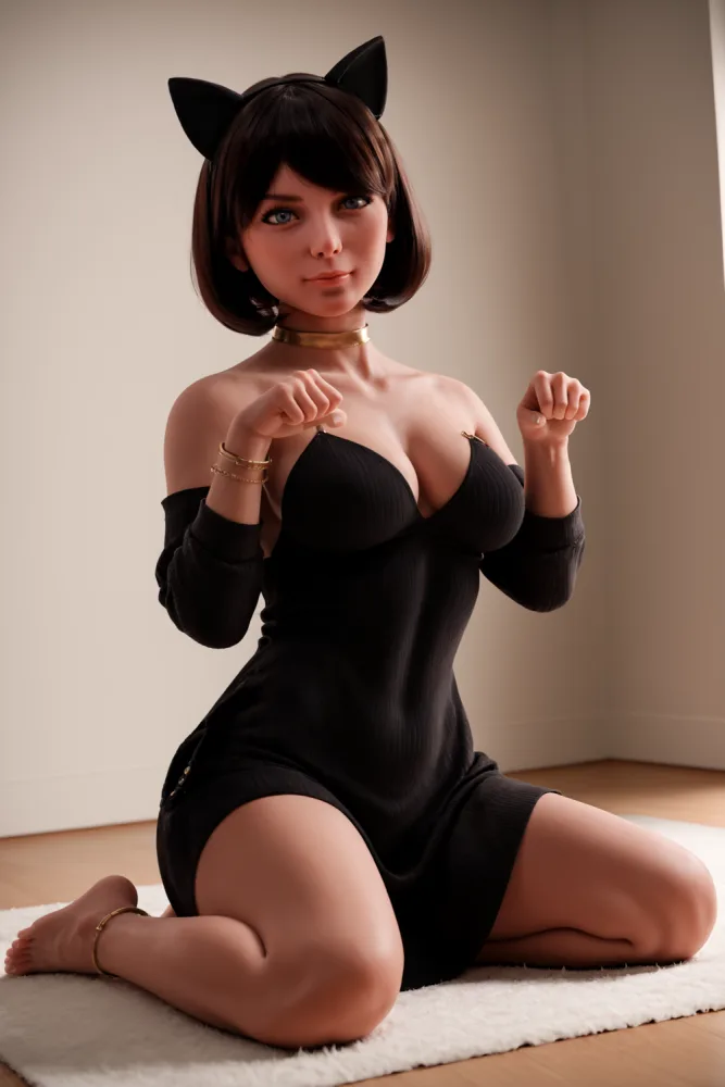 151cm/4ft11 F-cup Silicone Head Sex Doll – Fena.A view 7