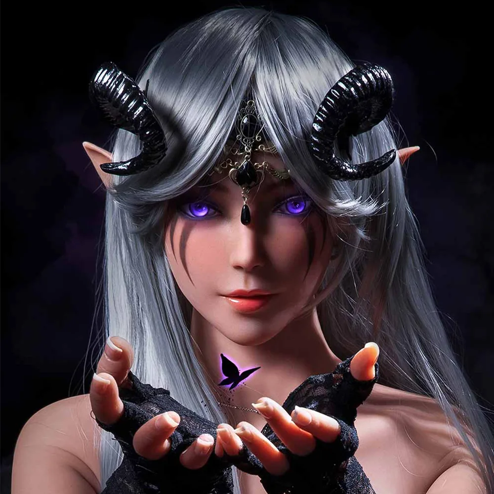 Gothic Ram Horns Headdress view 2