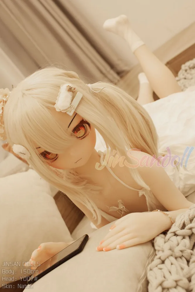 150cm/4ft11 A-cup Anime Sex Doll TPE Body with PVC Head – Y007 view 6