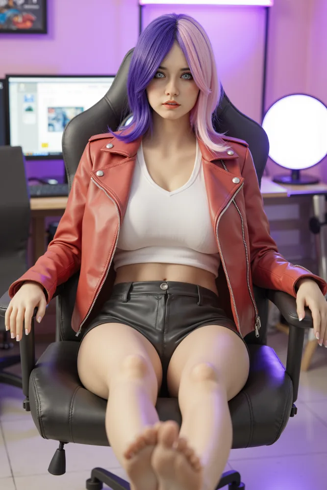 159cm/5ft3 O-cup Silicone Head Sex Doll – Rella Mallen view 8