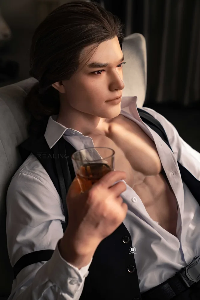 175cm/5ft9 Male Silicone Head Sex Doll – Regan view 6
