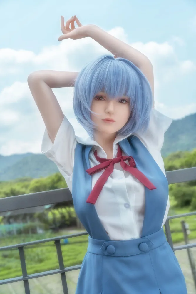 156cm/5ft1 F-cup Silicone Sex Doll – Rei Ayanami