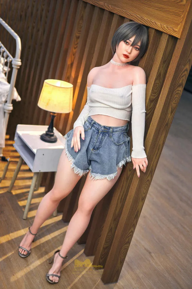 152cm/4ft12 A-cup Silicone Sex Doll – Finley view 1