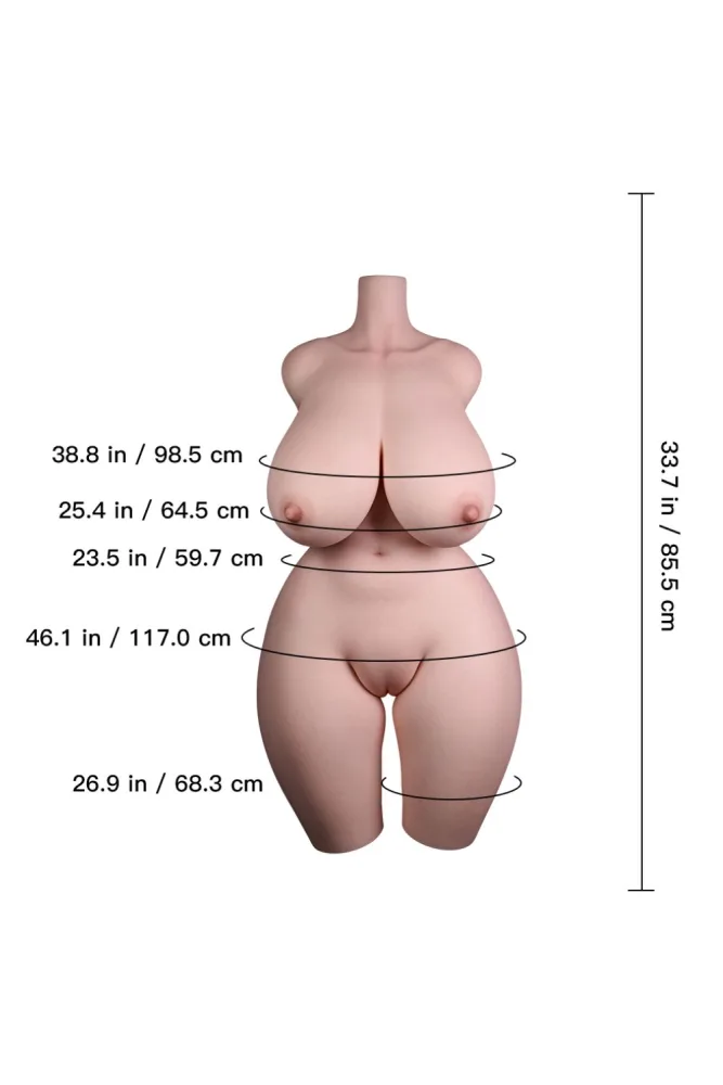 73.90LB Lifesize Silicone SSBBW Sex Dolls – Cady view 2