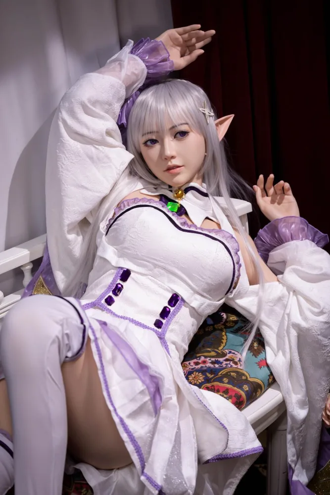 [Exclusive] 148cm/4ft10 Elf Anime Silicone Sex Doll – Emilia view 8