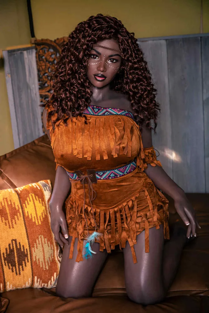 156cm/5ft1 E-cup Silicone Head Sex Doll – Takiyah view 1