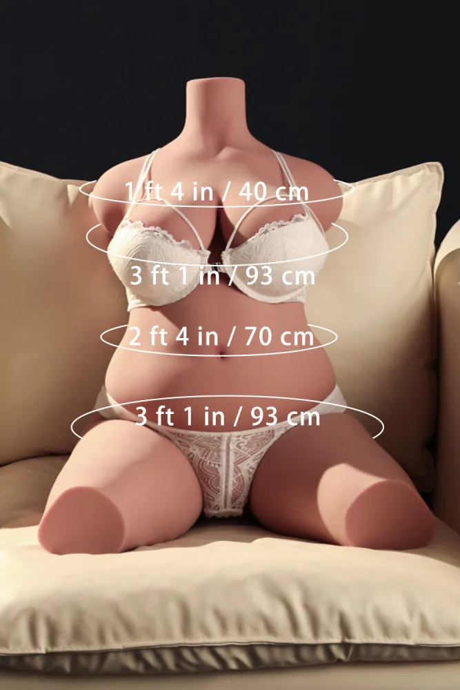 90cm/2ft11 G-cup Female Torso TPE Sex Toys view 2