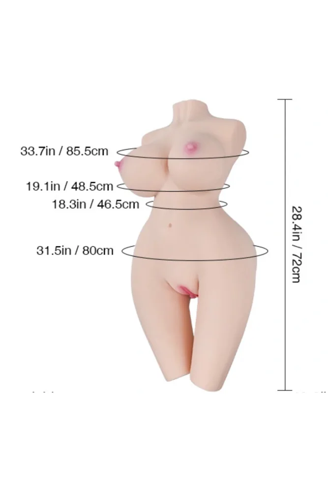 72cm/2ft4 40.3LB Best Hentai Sex Doll Torso – Monica 3.0 (US, CA & EU-Only) view 2