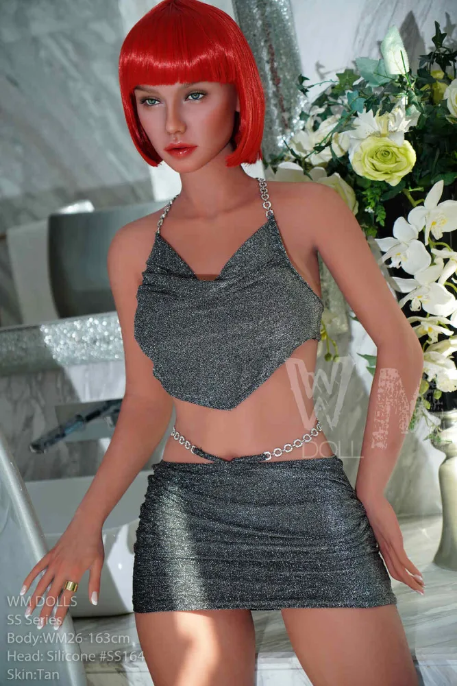 163cm/5ft4 D-cup Silicone Head S-TPE Body Sex Doll – Rosam view 8