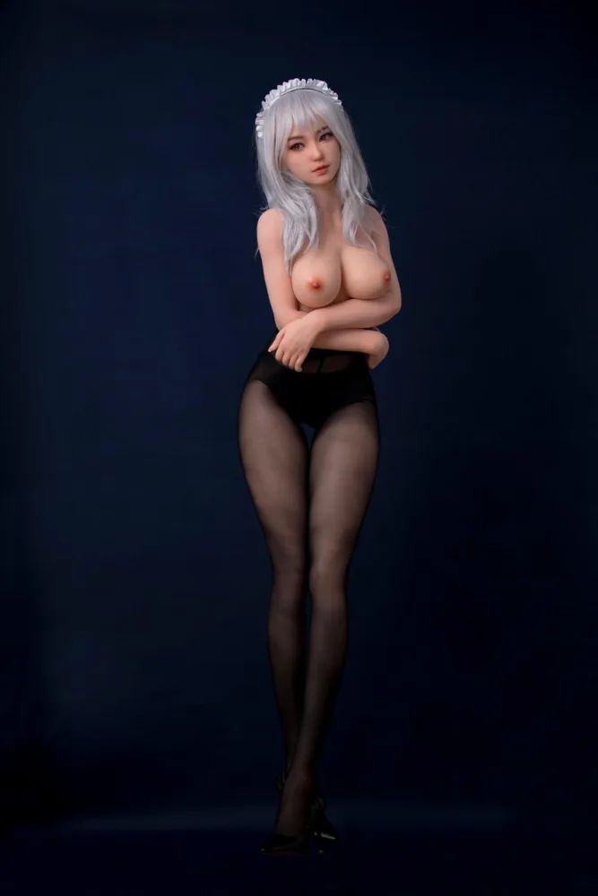 148cm/4ft10 C-cup Silicone Head Sex Doll – Maid view 7
