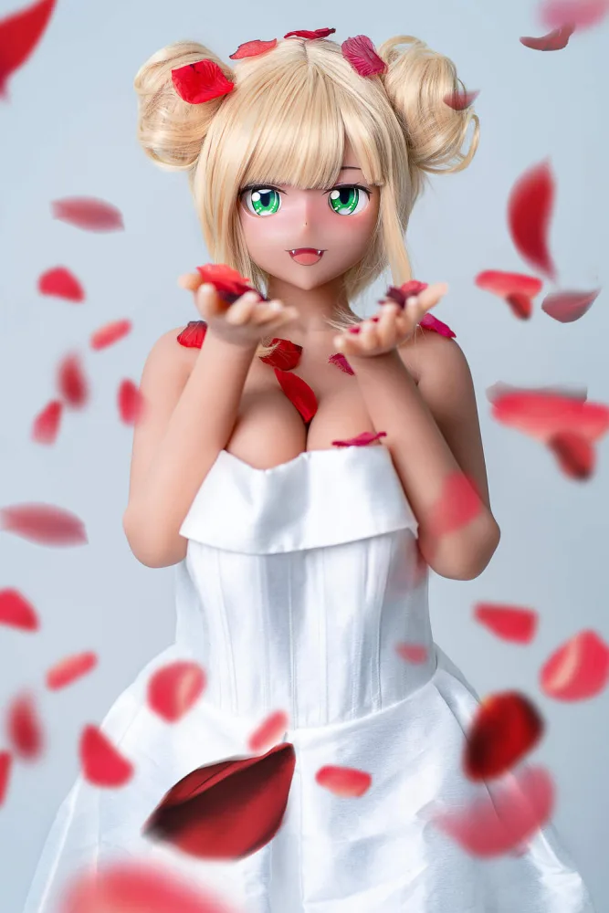 155cm/5ft1 H-cup Silicone Head Sex Doll – Blue-eyed Champagne view 6