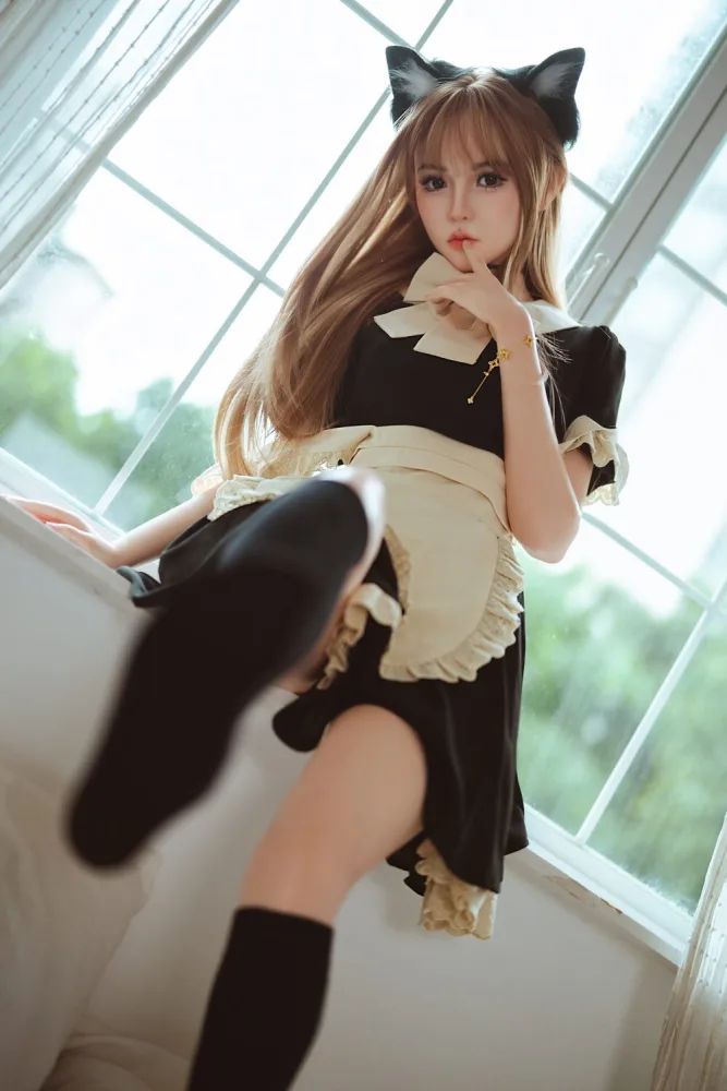 149cm/4ft11 B-cup Silicone Sex Doll – Xiaodai (Real Skin Texture Version) view 7
