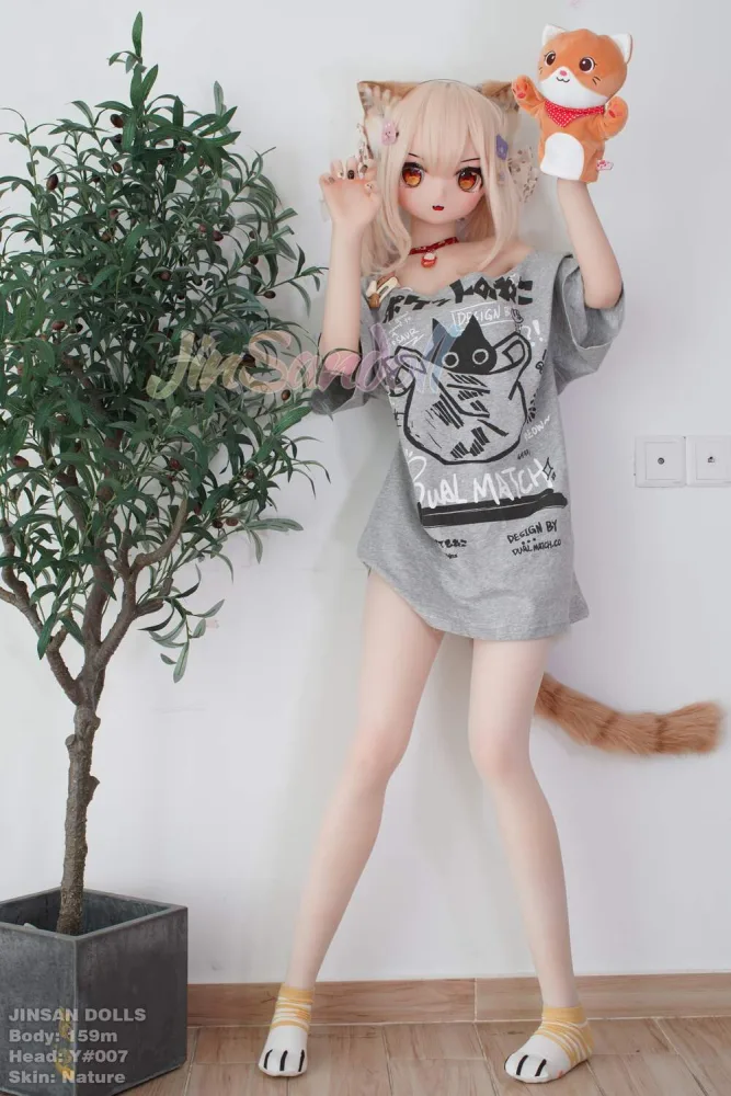 159cm/5ft3 B-cup Anime Sex Doll TPE Body with PVC Head – Y007 view 5