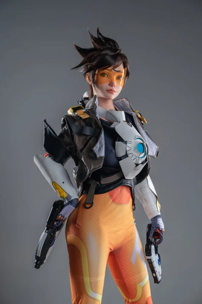 167cm/5ft6 E-cup Silicone Sex Doll – Overwatch Tracer
