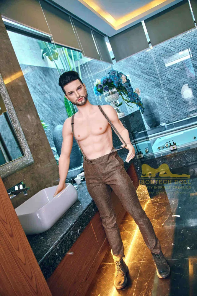 162cm/5ft4 Male Silicone Head Sex Doll – Kevin (White Skin) view 7
