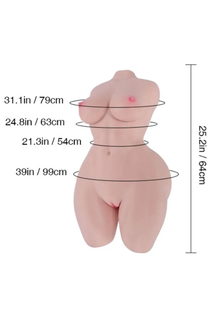64cm/2ft1 43.9LB Muscular Football Girl Fit Sex Doll – Hannah (US, CA & EU-Only) view 2