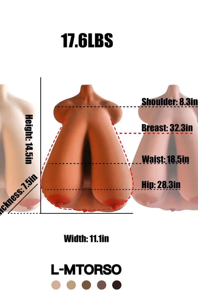 37cm/1ft3 Female L-M Torso TPE Sex Toys view 1