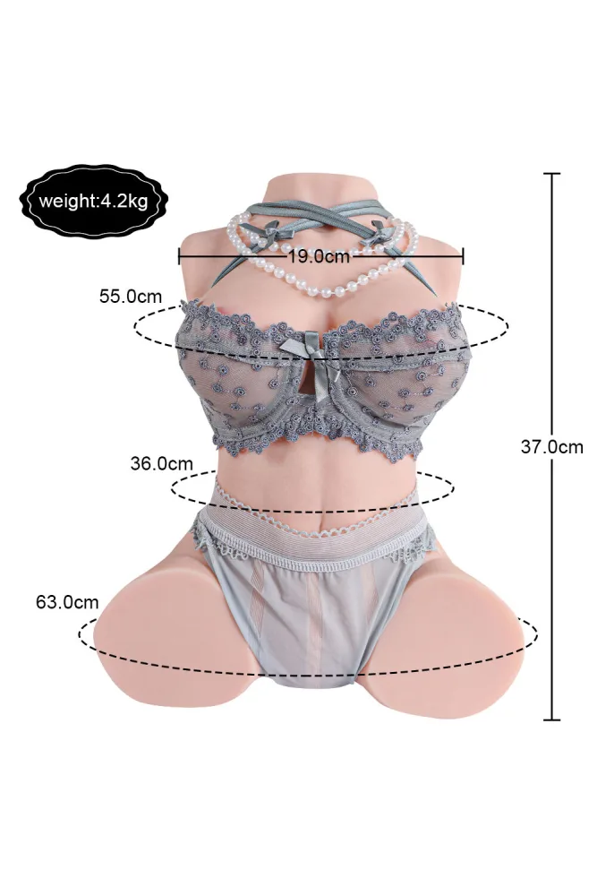 37cm/1ft3 9.3LB TPE Mini Sex Doll Torso – Luolan [In Stock | US Only] view 2