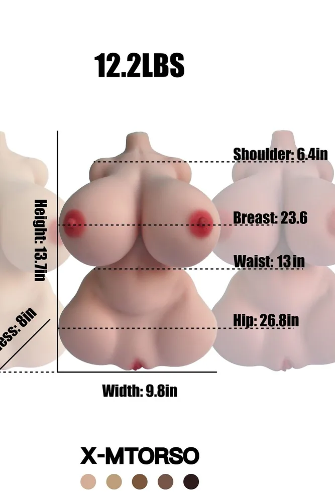 35cm/1ft2 Female X-M Torso TPE Sex Toys view 1