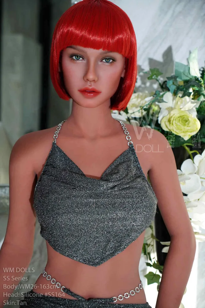 163cm/5ft4 D-cup Silicone Head S-TPE Body Sex Doll – Rosam