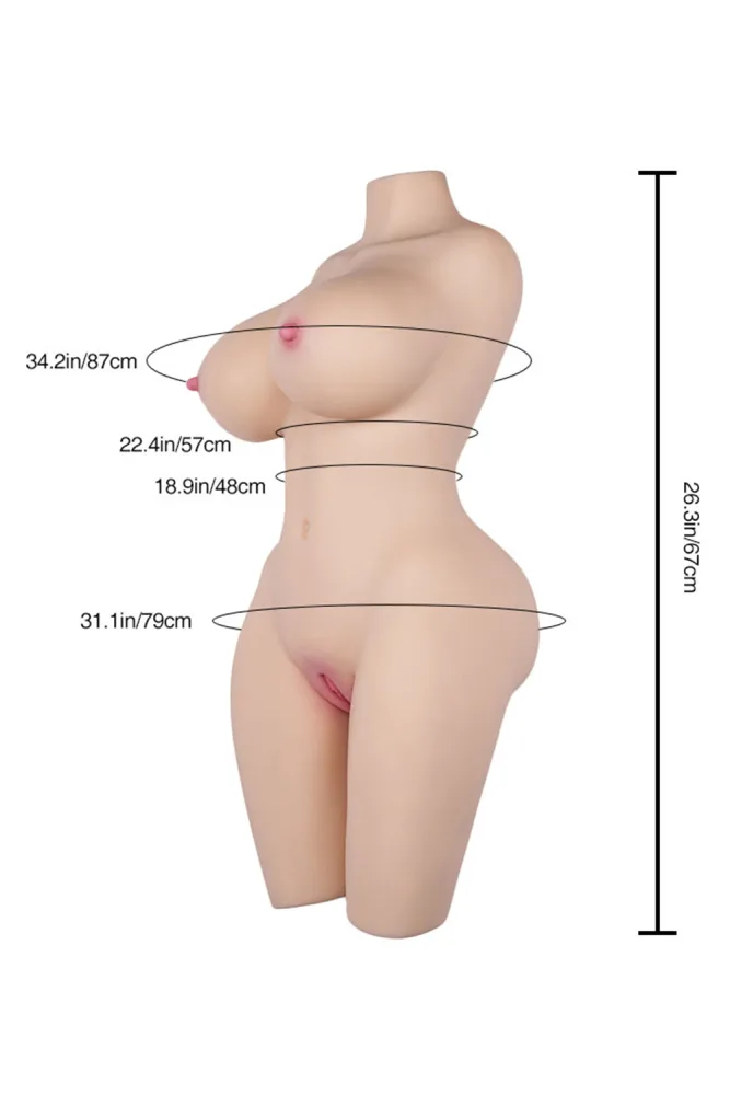 37.6LB Removable Vaginal Sex Doll 4 in 1 with Tantabosom – Ginny (US, CA & EU-Only) view 2