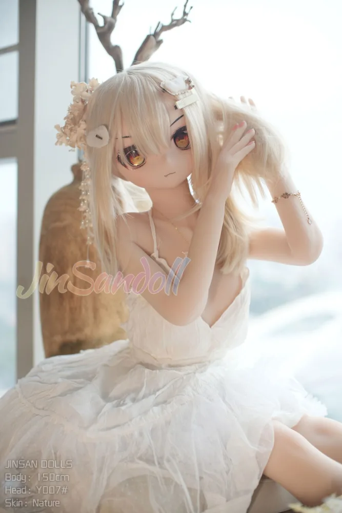 150cm/4ft11 A-cup Anime Sex Doll TPE Body with PVC Head – Y007