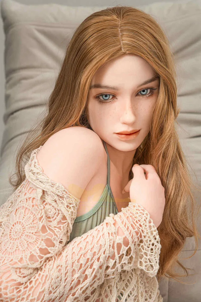 162cm/5ft4 Minus A-cup Silicone Sex Doll – Luna view 1