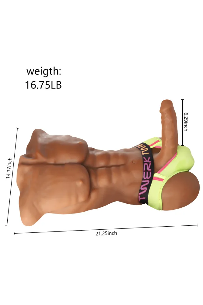54cm/1ft9 16.8LB Male TPE Sex Doll Torso – Daniel [In Stock | US Only] view 2