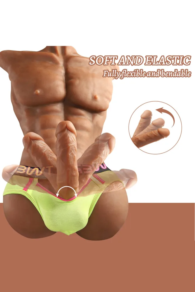 54cm/1ft9 16.8LB Male TPE Sex Doll Torso – Daniel [In Stock | US Only] view 7