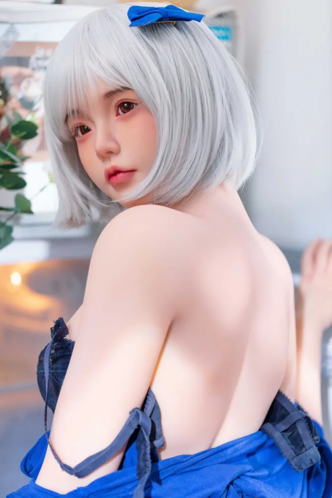 155cm/5ft1 B-cup Silicone Head Sex Doll – Pearl view 3