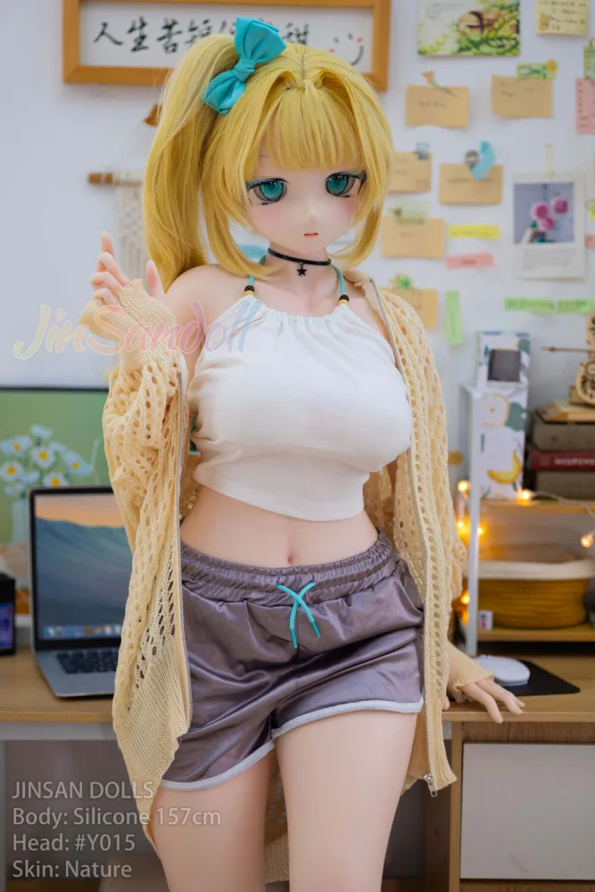 157cm/5ft2 B-cup Anime Sex Doll TPE Body with PVC Head – Y015 view 4