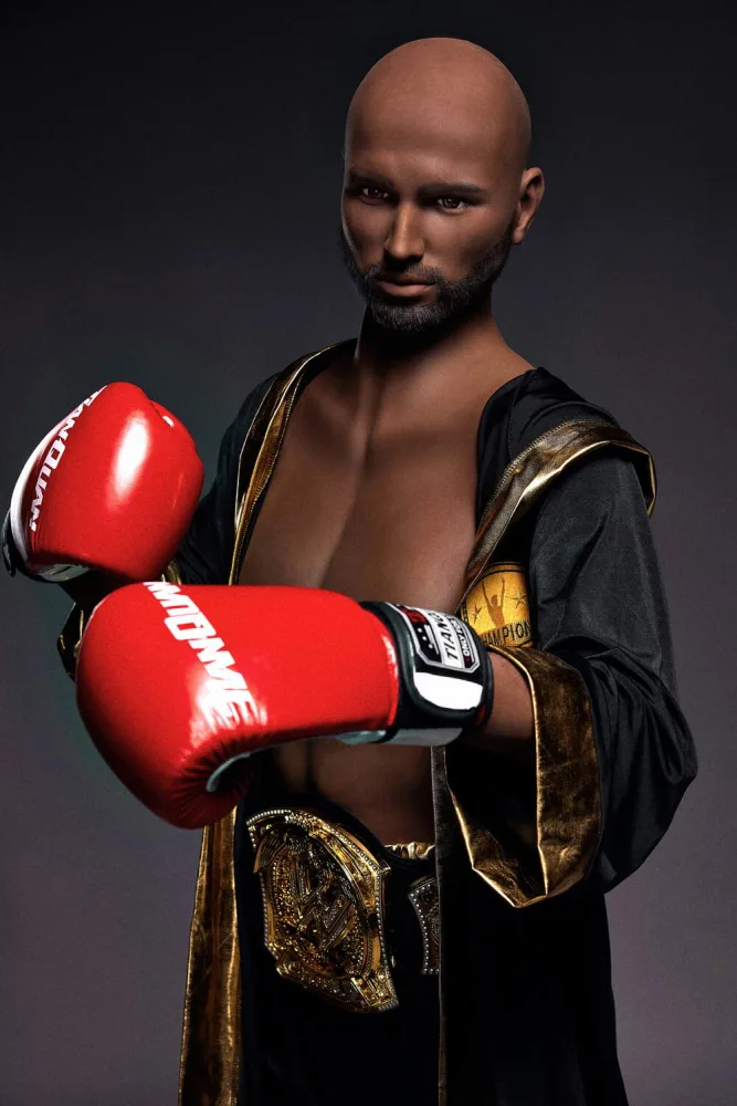 175cm/5ft9 Male TPE Sex Doll – Kevin (Black Skin) view 1