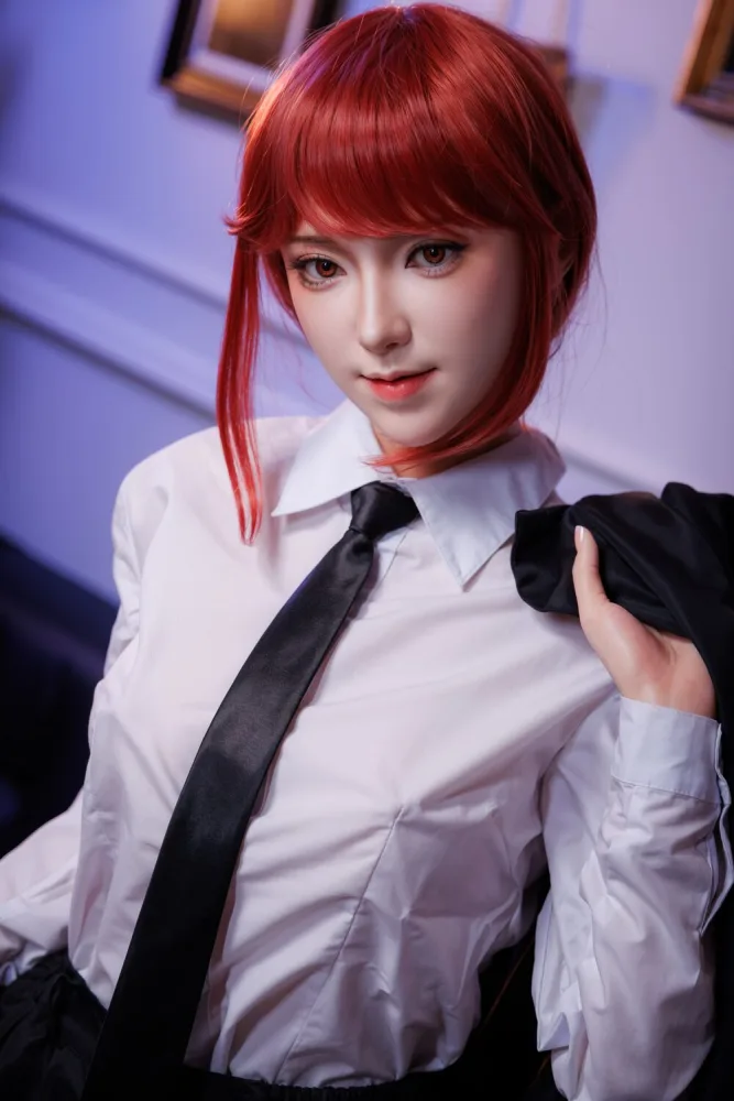 [Exclusive] 148cm/4ft10 Curvy Japanese Anime Silicone Sex Doll – Makima