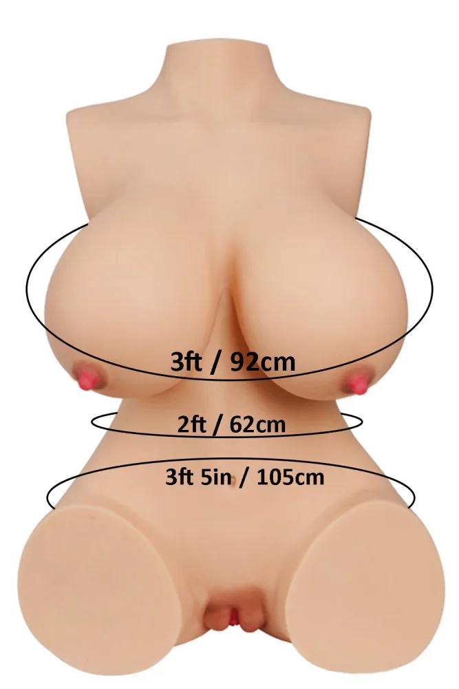 60cm/1ft12 39.6LB Lightweight Huge Papaya Breasts Sex Doll – Nicole (US, CA & EU-Only) view 2