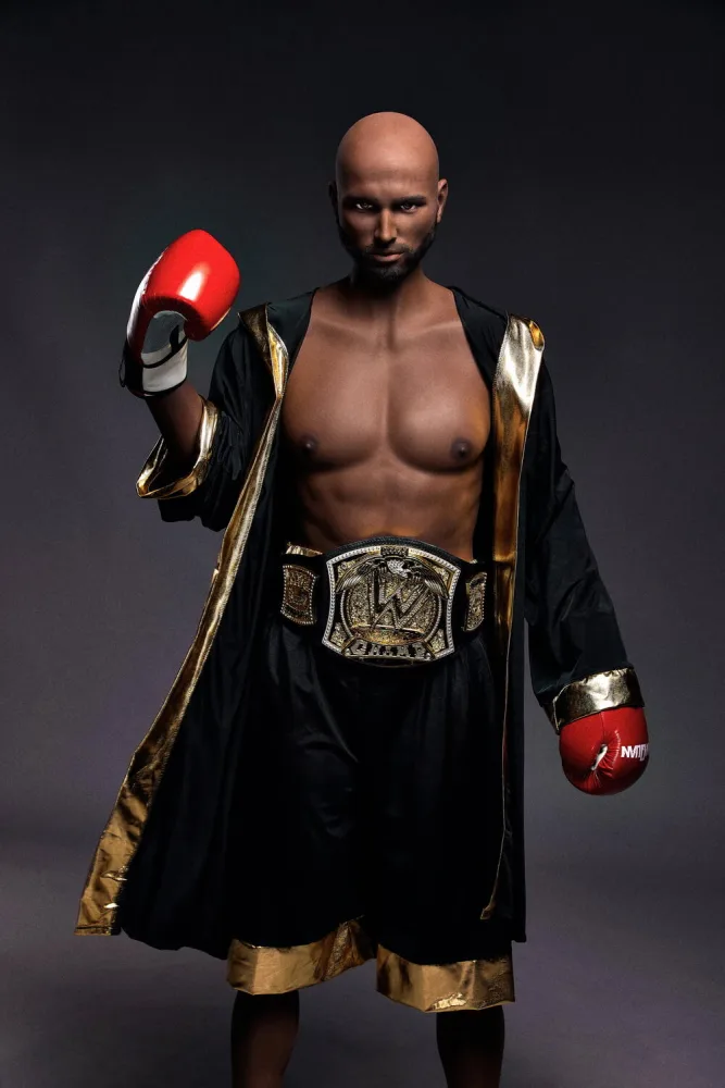 175cm/5ft9 Male TPE Sex Doll – Kevin (Black Skin) view 2