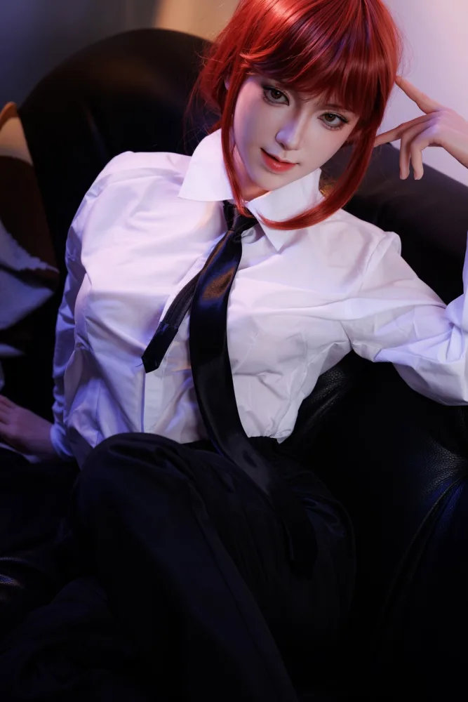 [Exclusive] 148cm/4ft10 Curvy Japanese Anime Silicone Sex Doll – Makima view 5