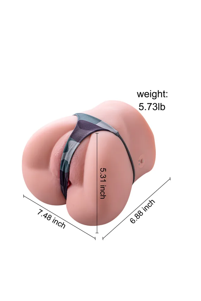 17.5cm/7in 5.73LB TPE Pocket Pussy – Ray (Vibrating) [In Stock | US Only] view 2
