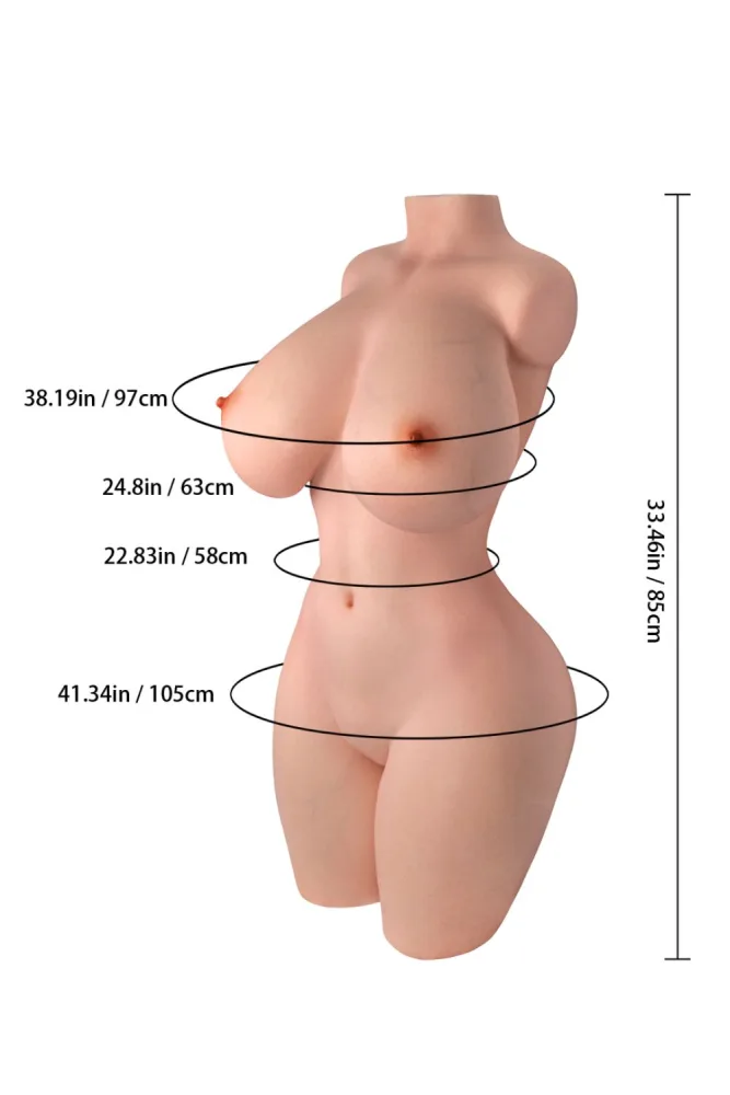 65.92LB BBW Silicone Sex Doll With Big Boobs – Vanessa Light Tan (US, CA, EU & AU ONLY) view 2