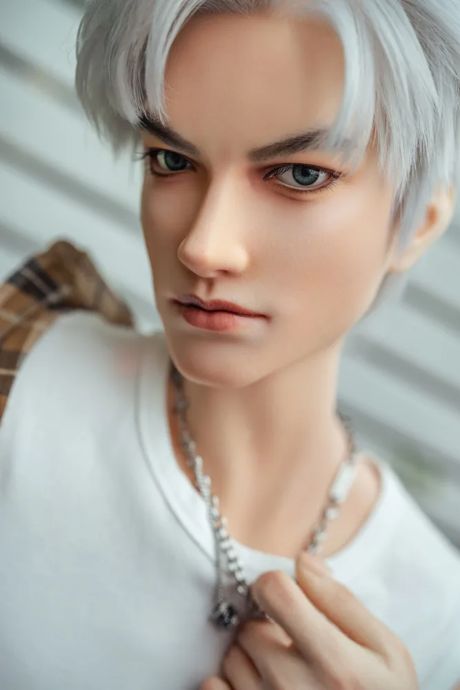 162cm/5ft4 Male Silicone Sex Doll – Head L2 view 6