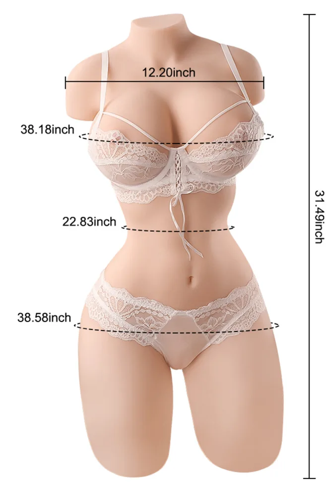 80cm/2ft7 57.3LB TPE Life-size Sex Doll Torso – Brandi view 2