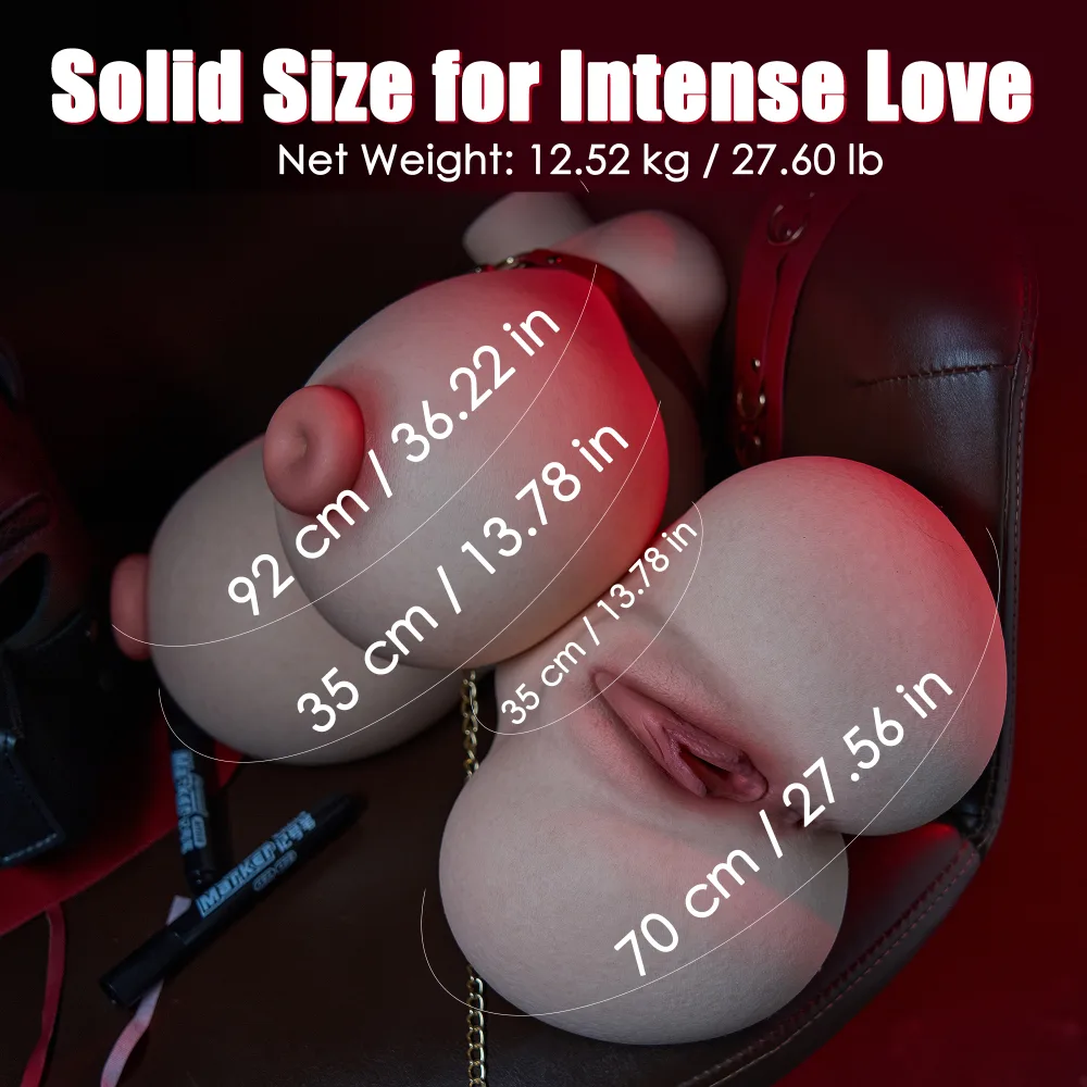 Camilla: 27.6LB Male Masturbator Silicone Sex Doll Torso with Fuckable Big Boobs (US & EU ONLY) view 2