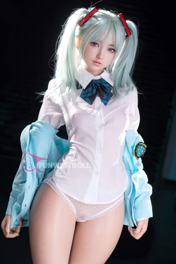 159cm/5ft3 A-cup Silicone Sex Doll – Amy view 1