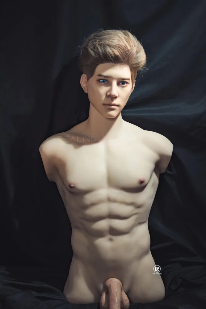 82cm/2ft8 Male Torso Silicone Head Sex Doll – Ronin view 7