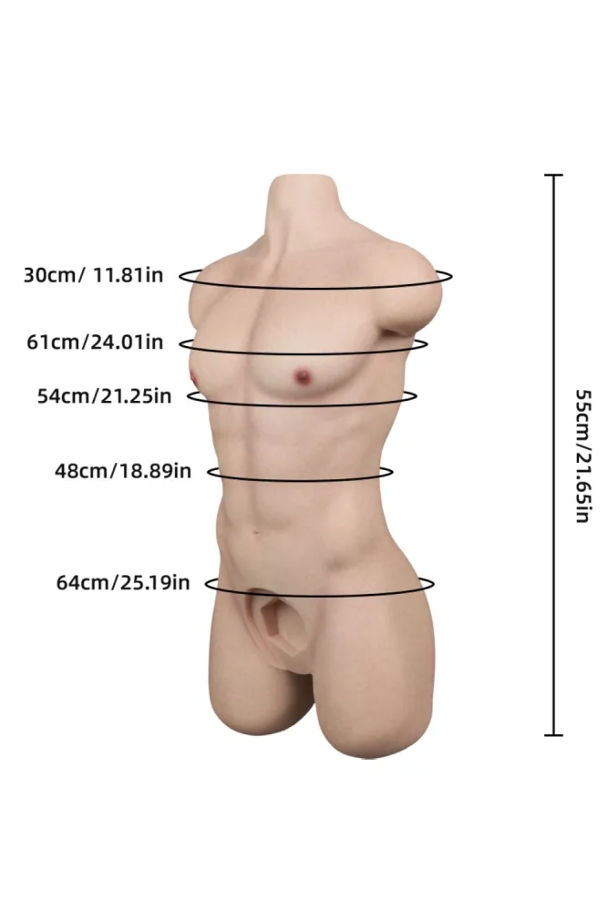19.84LB Realistic Silicone Male Sex Doll With Huge Dildo – Chris (US, CA, EU & AU ONLY) view 2
